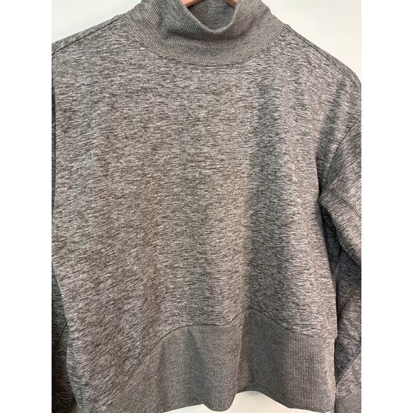 Zella Heathered Cropped Sweatshirt Small - Picture 3 of 8